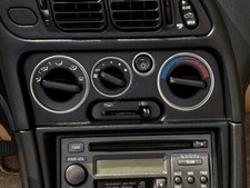 For Mitsubishi Eclipse 2G Polished Aluminium Heater dash panel Surrounds Rings