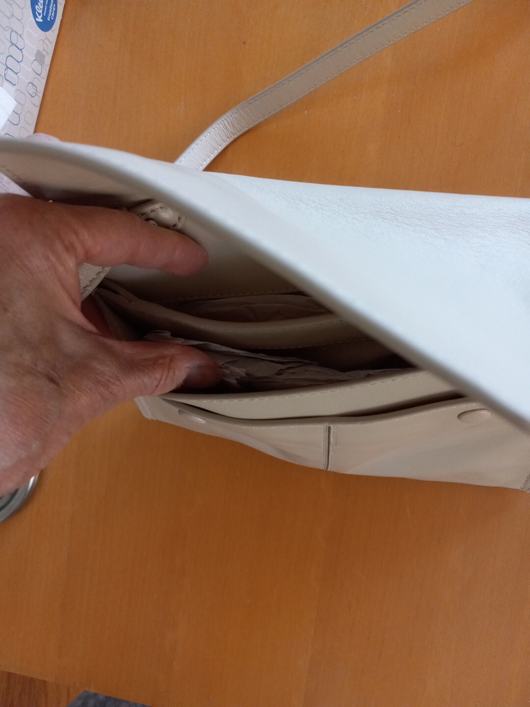 Zara NWT SRPLS 10 Beige Envelope Bag Sold Out Retail $99.90 image 6