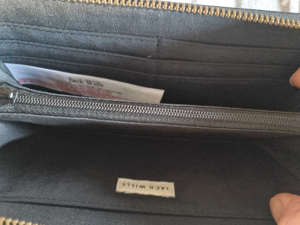 black purse cards coins notes jack wills eBay