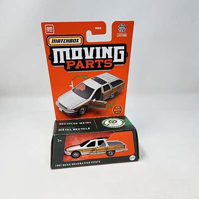1992 Buick Roadmaster Estate * WHITE * 2024 Matchbox Moving Parts Case Q HD1