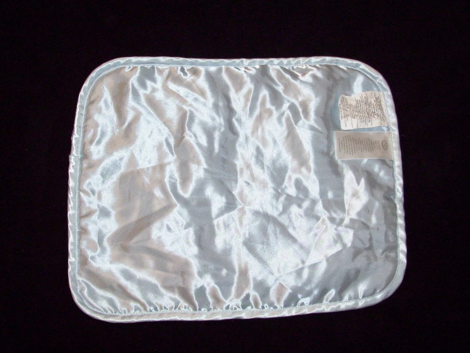 Koala Baby Blue Embossed Blanket Security Lovey Zebra Animal Print Satin - Image 2 of 2