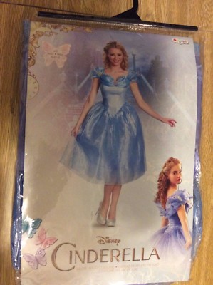 ADULT DISNEY CINDERELLA MOVIE DELUXE COSTUME DRESS Size Medium 8-10