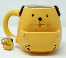 400ml Kaffeetasse Hund mit Keksfach Trinkbecher Teetasse Tasse Milch Becher