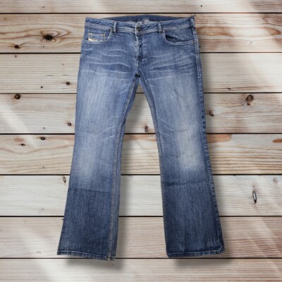 Vintage Diesel Zathan Selvedge Bootcut Blue Jeans *Mens 38 39x32