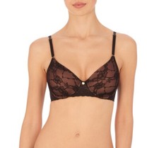 NWT Natori 30DD Bliss Allure Contour Lace Underwire Bra 724303 Black