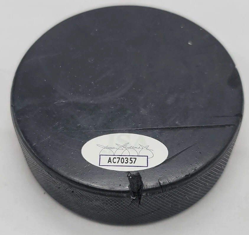 Disco autografiado Patrice Bergeron ~ Boston Bruins~ con certificado de autenticidad JSA (Cert #AC70357) Foto 2 de 3