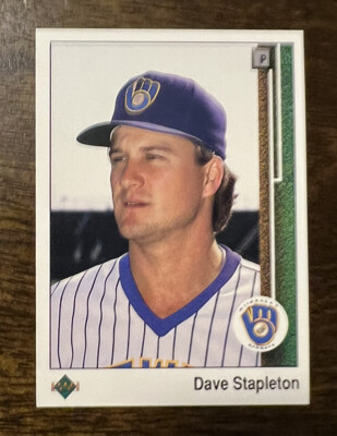 1989 Upper Deck Milwaukee Brewers Baseball Card #304 Dave Stapleton | eBay