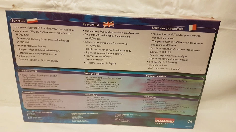 DIAMOND SUPRA EXPRESS 56i PRO MODEM. Sealed retail pack - Image 2 of 4
