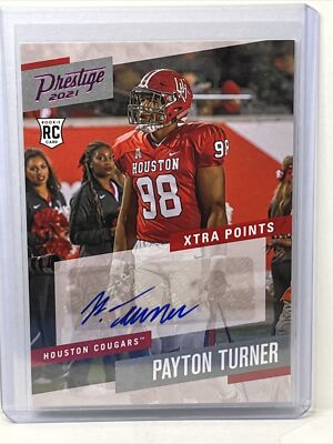 Houston Cougars - Payton Turner - 2021 Prestige - Xtra Points Pink Auto