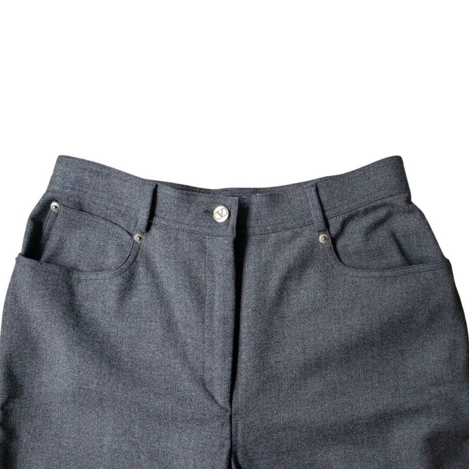 Oprah's Closet Valentino Miss V Italia Gris Carbón Pantalón Elástico Talla 12  Foto 4 de 4
