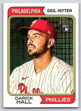 Darick Hall Rookie Philadelphia Phillies 2023 Topps Heritage #140 17616