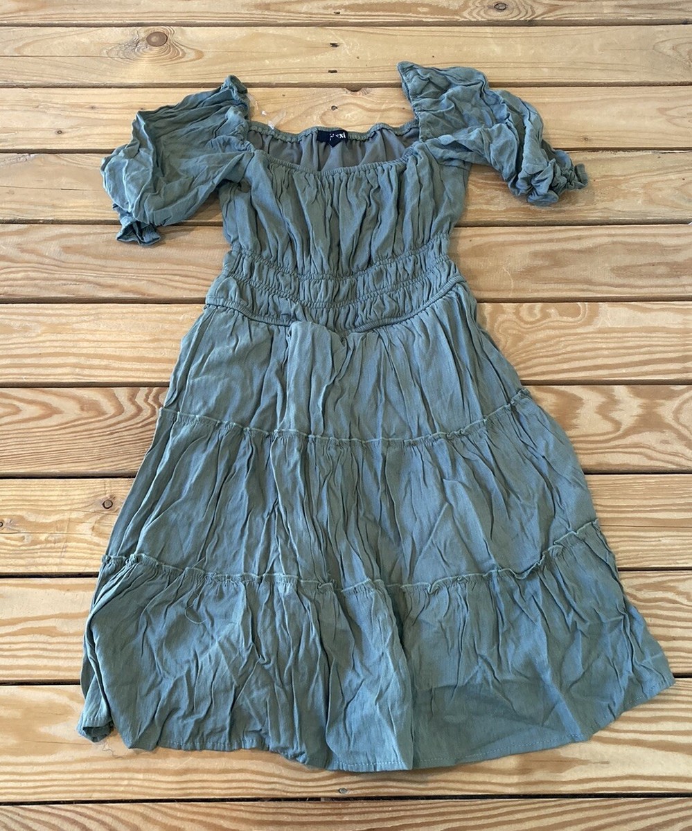 Trixxi Women's Smock Waist Dress size S Green S10 | eBay