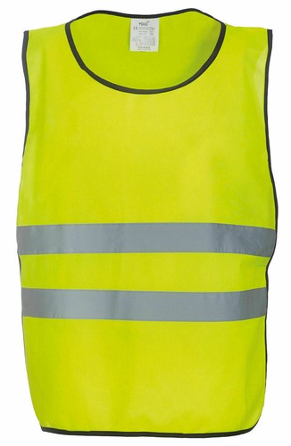 Adult Yoko Sleeveless High Visibility Hi Vis Hi Viz 2 Bands Tabard Bib (HVJ269) - Picture 4 of 5