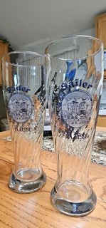 Set of 2 Sailer Weisse German Pilsner Beer Glasses 9" Tall 0.5L Rastal