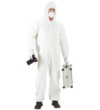 "TATORT INVESTIGATOR" Overall Mundschutz Handschuhe Kostüm Tatortreiniger XL