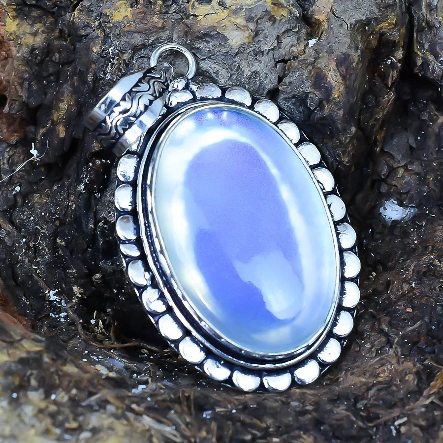 CIONDOLO A SCORRIMENTO RANA OPALE HAWAIANO INTARSIO SOLIDO - Foto 6