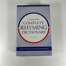 Schirmer's Complete Rhyming Dictionary by Paul Zollo (2007, Hardcover)