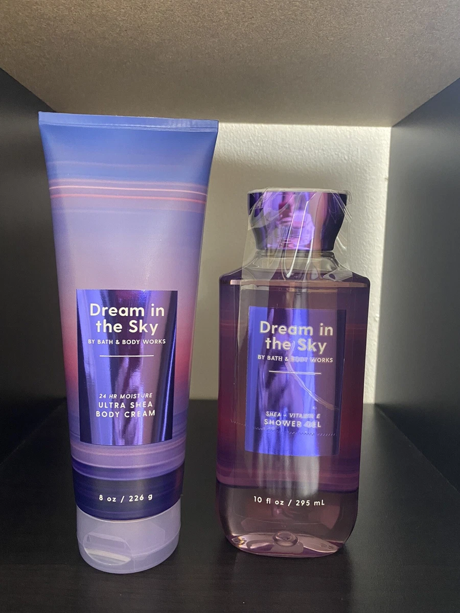 Bath and Body works DREAM IN THE SKY Shea Body CREAM lotion Shower Gel
