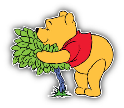 Winnie The Pooh Cartoon Sticker Bumper Decal - ''SIZES''
