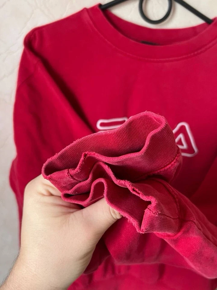 SUDADERA DE FÚTBOL DE ENTRENAMIENTO WEST HAM UNITED FILA VINTAGE CUELLO REDONDO SOOKER TALLA S Foto 2 de 4