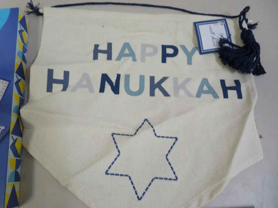 Feliz Janucá Fiesta Judía Lote Surtido Delantal Dreidels Cortadores de Galletas Decoración Foto 3 de 4