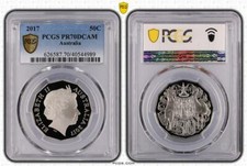 2017 Australia 50c Coin PCGS PR70DCAM Top Pop 55/0 #4989
