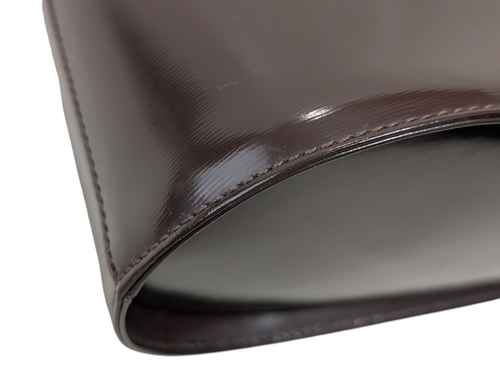 Yves Saint Laurent Handtasche Leder dunkelbraun Vintage YSL - Bild 11 von 24