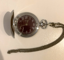 OROLOGIO DA TASCA MOLNIJA  SOVIETICO URSS RUSSO MECCANICO CARICA MANUALE