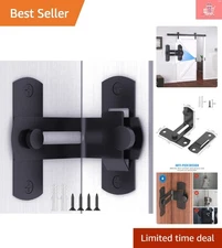 Universal Barn Door Lock - Corrosion-Resistant Privacy Latch for Home & Garden