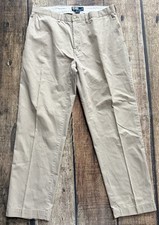 POLO RALPH LAUREN KHAKI CHINO PANTS BEIGE MENS 36X32 EXCELLENT CONDITION