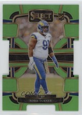 2023 Panini Select Concourse Neon Green Prizm Die-Cut /599 Kobie Turner #54 17oo