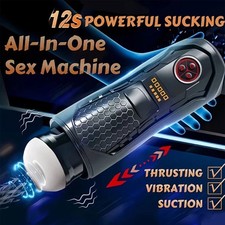 Automatic Male Sucking Masturbaters Cup-HandsFree-Thrusting Stroker Men Sex-Toys