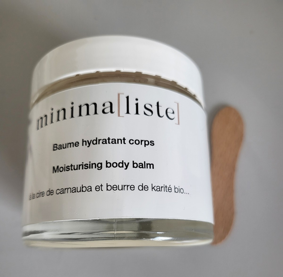 Baume hydratant bio MINIMA[LISTE] soin premium au karité pur 125ml