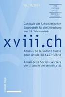 Schweizerischen Gesellschaft FüR Die Erforschung Des 18. Jahrhunderts |...