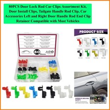 80PCS Door Lock Rod Car Clips Assortment Kit, Door Install Clips, Tailgate Ha...