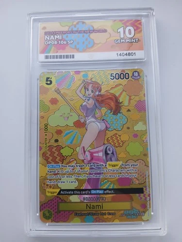 Nami OP08-106 ACE 10 SP Special graded One Piece OP09 English 2024