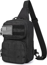 RFID Blocking Tactical Crossbody Bag for Men Durable EDC Sling Shoulder Bag