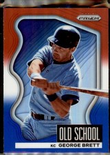 2022 Panini Prizm #OS-6 George Brett Old School Red/White/Blue Prizm