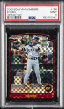 2003 BOWMAN CHROME XFRACTOR #126 ICHIRO PSA 9
