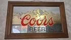 Vintage 1987 Coors Beer Mirror - Golden Rocky Mountains - Bar Sign Framed 27x17