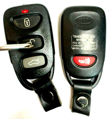 ORIGINAL KIA SPECTRA 07-09 OEM KEY LESS ENTRY REMOTE FOB ALARM 4-BUTTON OKA-674T