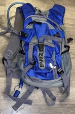 Zefal Hydration Bag Backpack W 2L Bladder Hiking Sport Blue/Gray New Wo Tags
