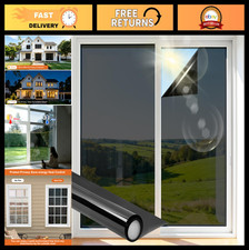 One Way Window Privacy Film - Sun Blocking, UV Protection, Reflective Tint, 35.4