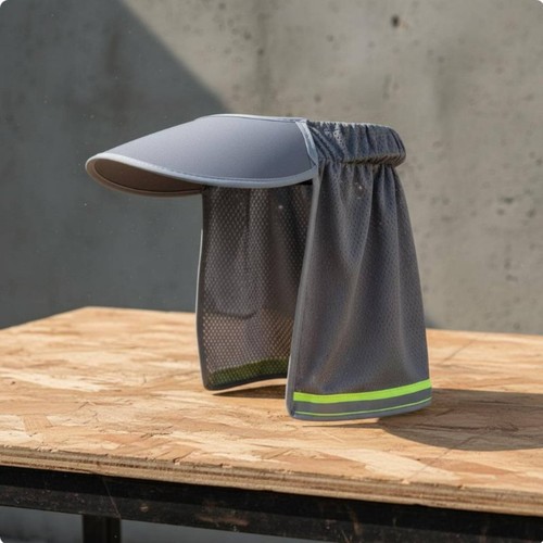 Safety Helmet Sun Shade High Visibility Hard Hat Sun Visor Lightweight - Picture 5 of 9