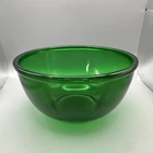 Anchor Hocking Forest Emerald Green Glass 8 1/4” Mixing Bowl MCM Vintage