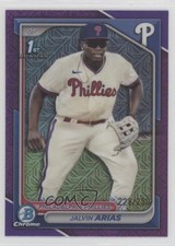 2024 Bowman Chrome Prospects Mega Box Purple Mojo Refractor Jalvin Arias 0i5i