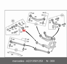 Original Mercedes S-Klasse W221 CL W216 Querlenker Hinten Rechts NEU A2213501253 Original Mercedes S-Klasse W221 CL W216 Querlenker Hinten Rechts NEU A2213501253