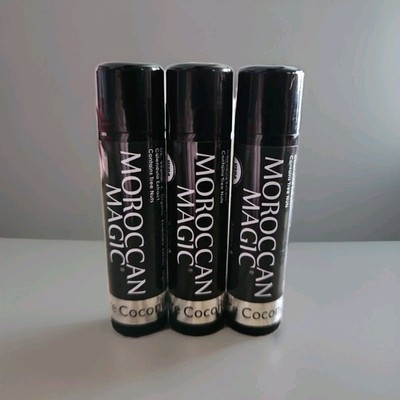 Moroccan Magic Argan Essential Oil Lip Balm | Pure Coconut | Sealed Lot Of 3