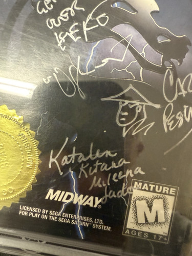MORTAL KOMBAT II Saturn, DANIEL & CARLOS PESINA, Katalin, Neimeyer AUTOGRAPH PSA - Picture 4 of 10