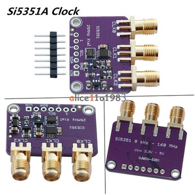 Si5351A I2C 25MHZ Clock Generator Breakout Board 8KHz to 160MHz for   *mz